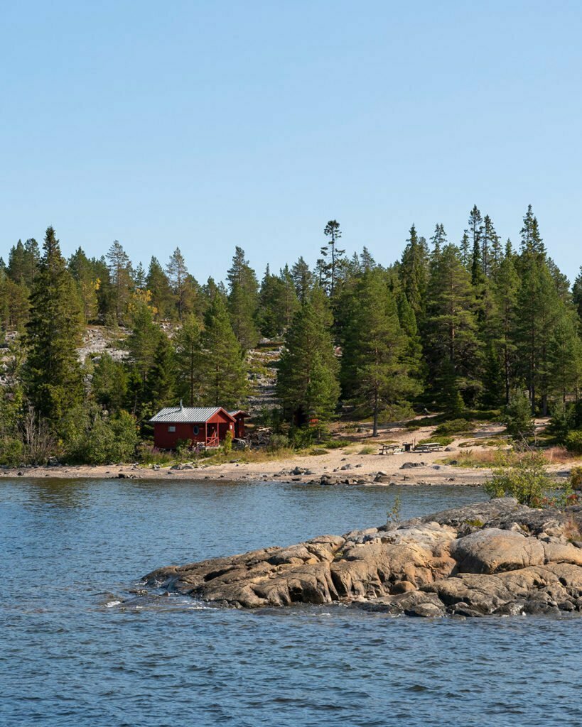 Bada bastu på Kluntarna i Luleå skärgård