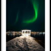 Tavla 00085 Norrsken över paviljongen i Luleå