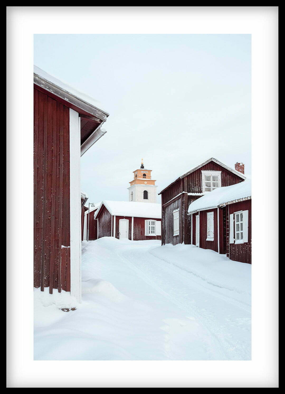 Jul och vinter i Gammelstad Kyrkstad Tavla 00126
