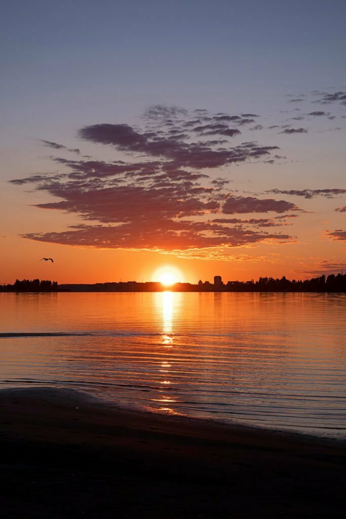 Solnedgång över Luleå från Lulviken 1080x1620 px bild 00019