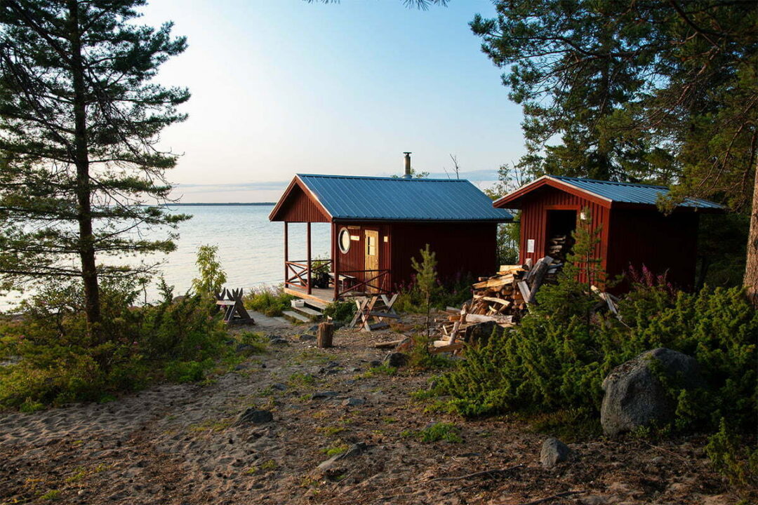 Bastu i solnedgången Kluntarna Luleå skärgård 1200x800 px bild 00035