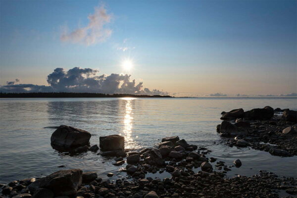 Soluppgång vid ön Kluntarna i Bottenviken 1200x800 px bild 00042
