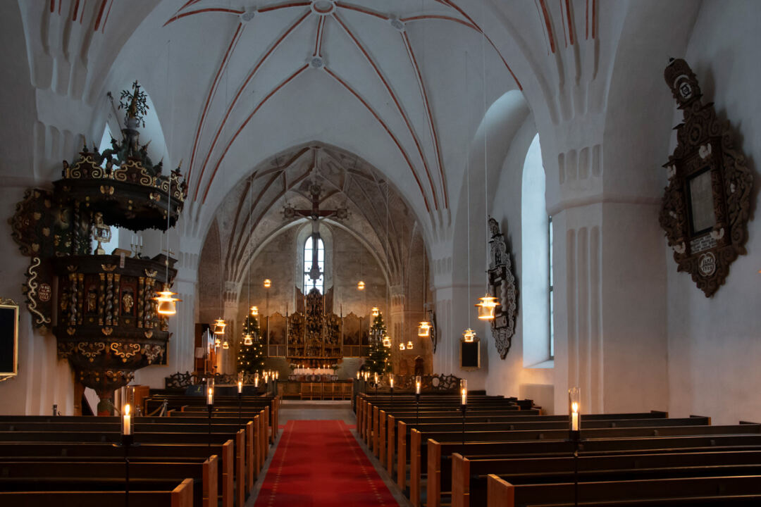 Gammelstad Kyrkstad Kyrka Interiört