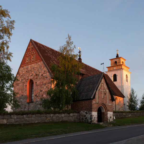 Gammelstad Kyrka Midnattsljus