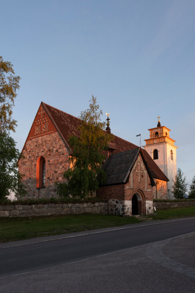 Gammelstad Kyrka Midnattsljus