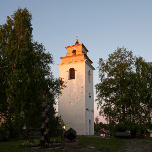 Gammelstad Kyrktorn Midnattsljus