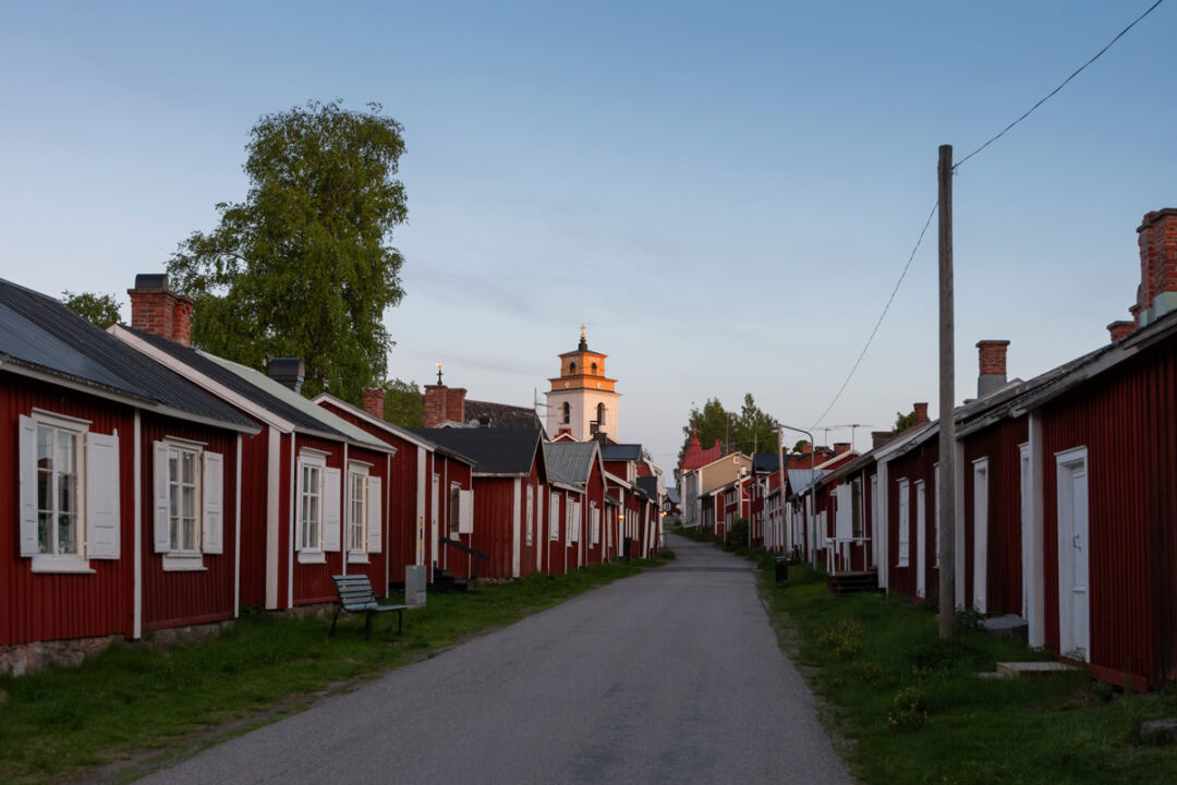 Gammelstad Kyrkstad Midnattsljus
