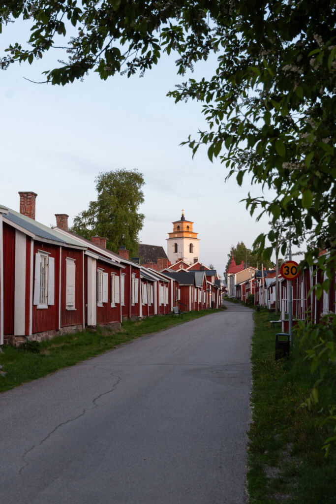 Gammelstad Kyrkstad Midnattsljus
