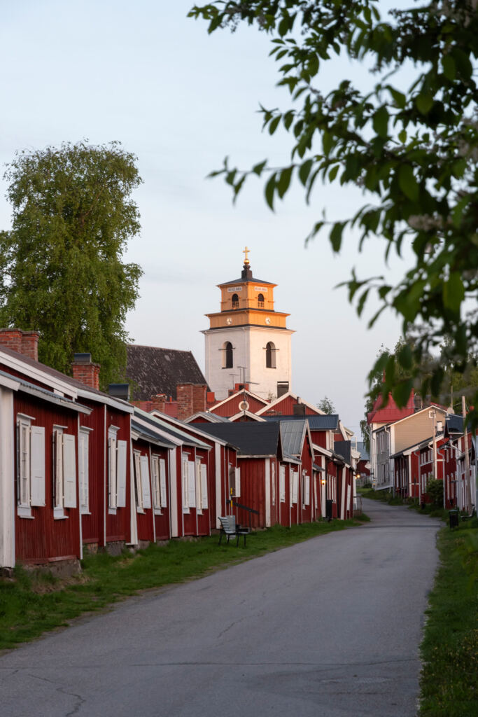 Gammelstad Kyrkstad Midnattsljus
