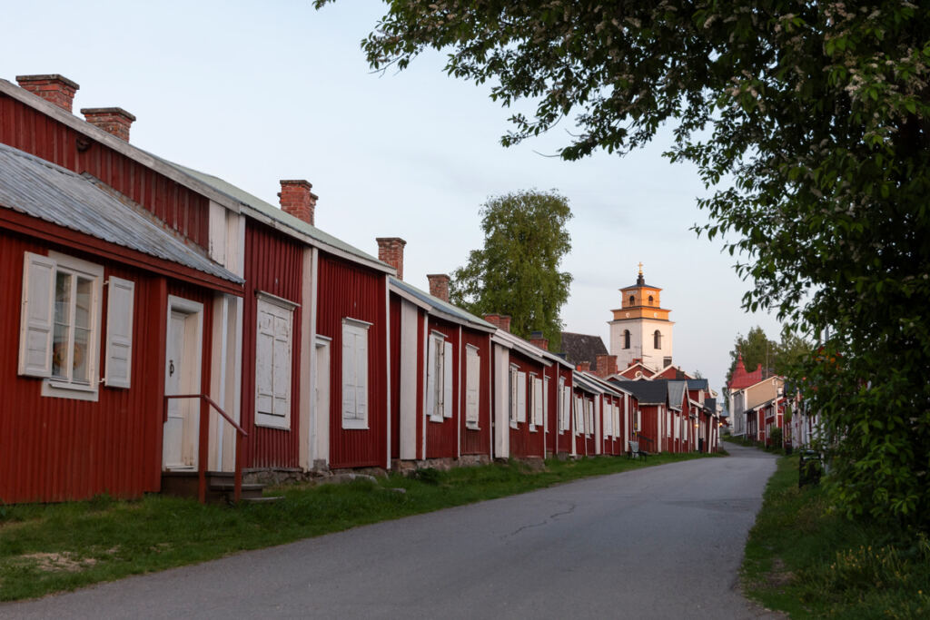 Gammelstad Kyrkstad Midnattsljus