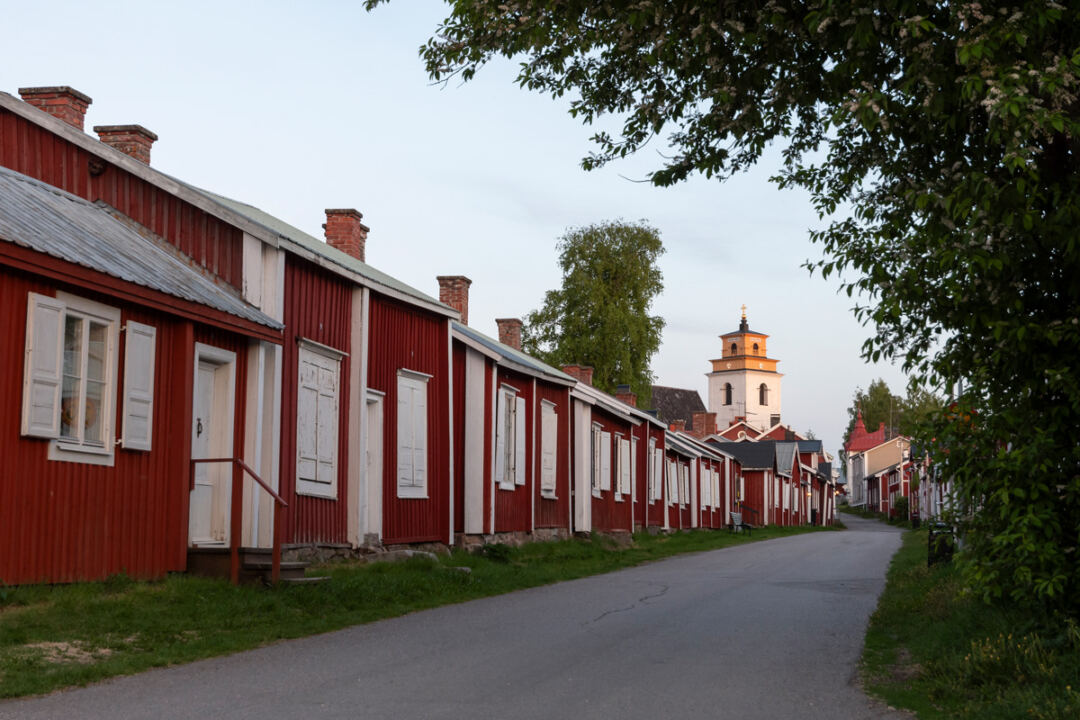 Gammelstad Kyrkstad Midnattsljus