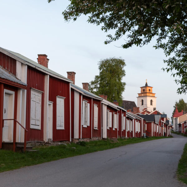 Gammelstad Kyrkstad Midnattsljus