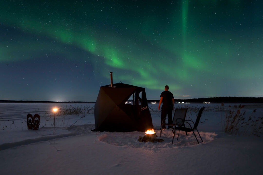 bast sauna bastutält norrsken